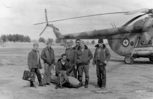 Soviet Mi-8 trainers at Dehdadi