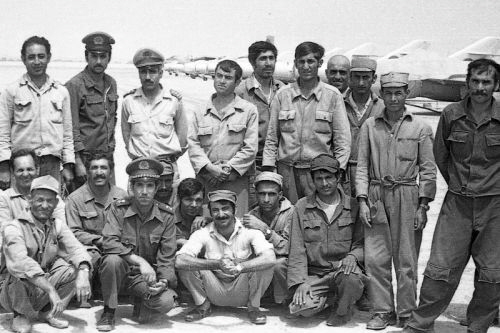 Afghanistan pilot training MiG-17 Fresco-A at Dehdadi airfield in 1979