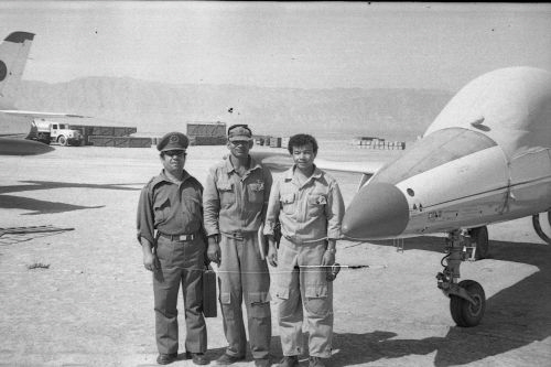 Afghanistan pilot training L-39C Albatros at Dehdadi airfield in 1979