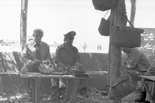 Afghan Instructors and Soviet advisor at the Defdadi airport in 1979