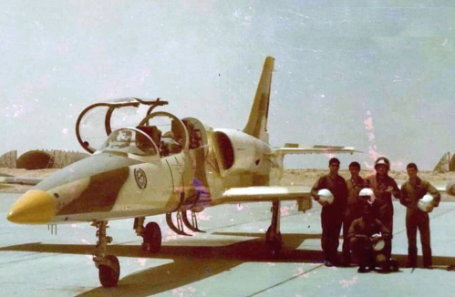 Sirte Air High School s cadets and Czechoslovakian instructor with their L-39ZO Albtros trainer aircraft at Ghardabiya airbase in the early eighties Sirte Air High School s cadets and Czechoslovakian instructor with their L-39ZO Albtros trainer aircraft at Ghardabiya airbase in the early eighties