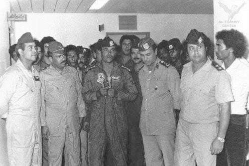 In November 1981 in Tripoli the press conference following the incident. Photo: Al-Tommy Center In November 1981 in Tripoli the press conference following the incident. Photo: Al-Tommy Center