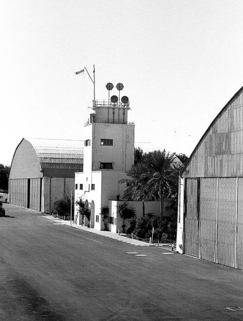 RAF Idris airport old tower