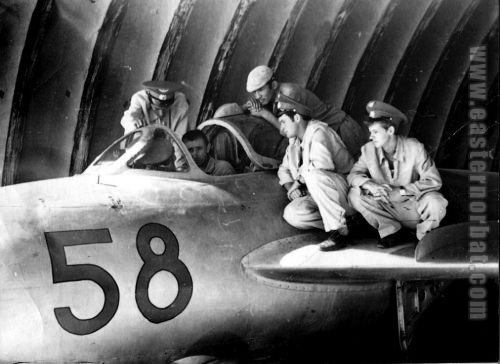 Soviet Air Force Turkestan Military District MiG-17 Fresco 217th Fighter-Bomber Air Regiment Kzyl-Arvat airport