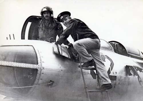 Yak-28I Brewer-C tactical bomber crew in 1975