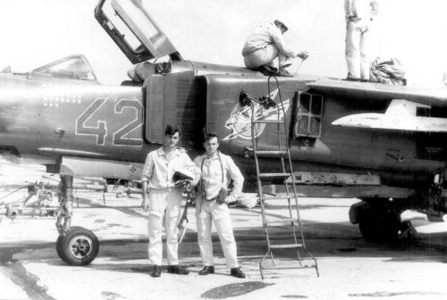 Soviet MiG-23MLD Flogger-K at the Bagerovo airport, Crimea