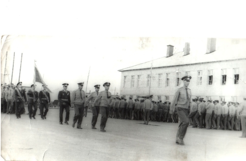 Soviet Air Force parade in Usharal