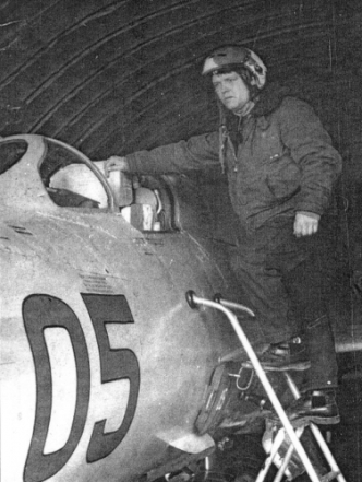 Soviet 27th Guard Fighter Air Regiment's pilot next to his factory new MiG-21bis Fishbed-L in Usharal in 1975.. Photo: Zulkaraev Rafat collection