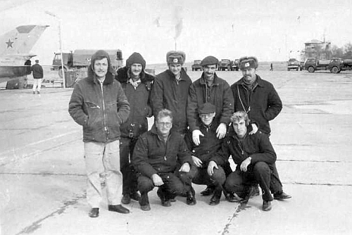 CCCP MiG-21bis at Usharal airport in the seventies