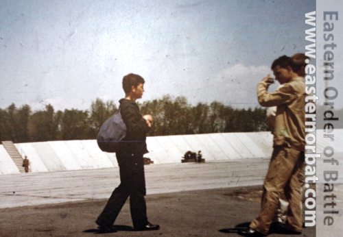 Soviet 381st independent Reconnaissance Air Regiment's crews in Chimkent