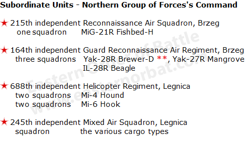 Soviet 4th Tactical Air Army order of battle in 1968