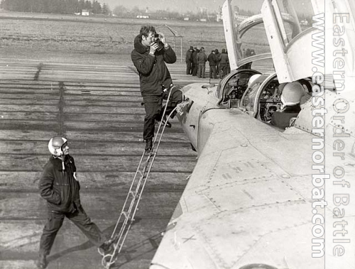 Soviet Air Force 979th Fighter Air Regiment MiG-23UB Flogger-C in 1980