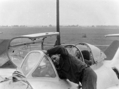 Soviet MiG-15UTI Midget at Ovruch in the seventies