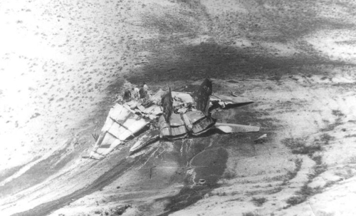 Soviet MiG-25PU Foxbat-C accident at the Nasosnaya airport