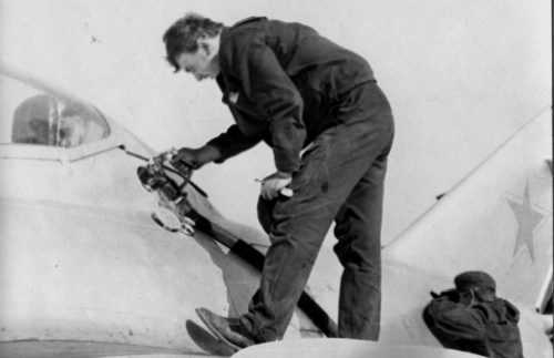 Soviet MiG-15UTI Midget at Sennoy - Bagay-Baranovka airbase in the seventies