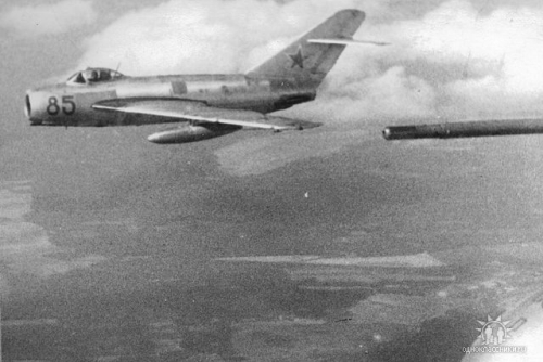 Soviet MiG-17 Fresco-A at Sennoy - Bagay-Baranovka airbase in the seventies