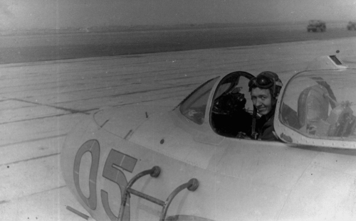 Soviet MiG-17 Fresco-A at Sennoy - Bagay-Baranovka airbase in the seventies