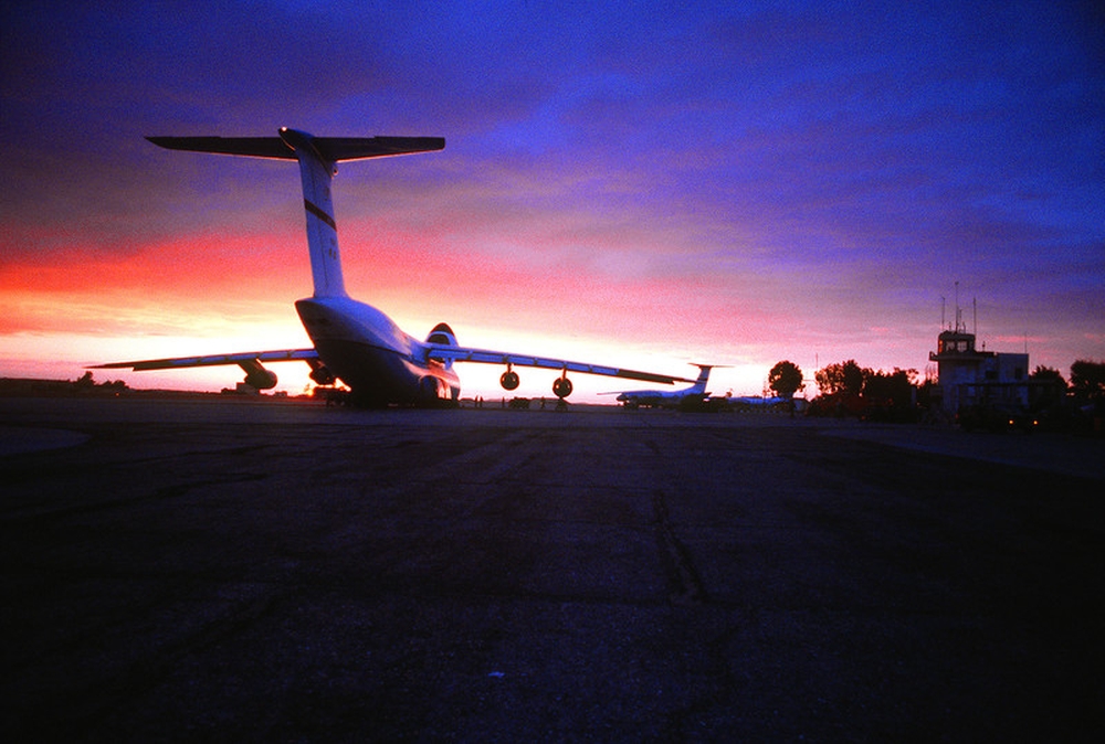 Exercise Bright Star '80, Bright Star 1980, USAF in Egypt. C-5A Galaxy