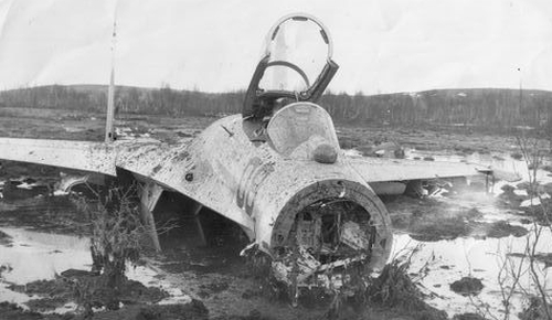 Early Su-27 Flanker-B accident at Kilpyavr