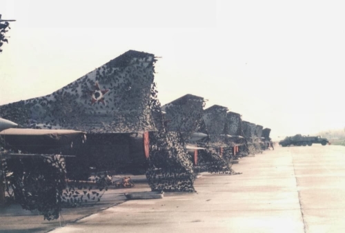 Hungarian MiG-23 Floggers in light-gray color scheme