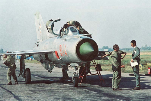 Hungarian MiG-21MF at Kecskemt 