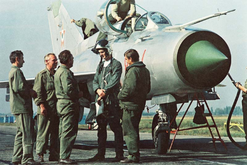 Hungarian MiG-21MF at Kecskemt 