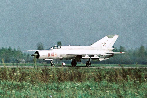 Hungarian MiG-21MF at Kecskemt 