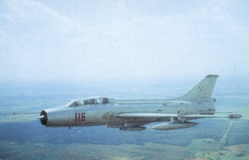 Polish Tactical Air Forces Su-7 U Mojuk in the eighties