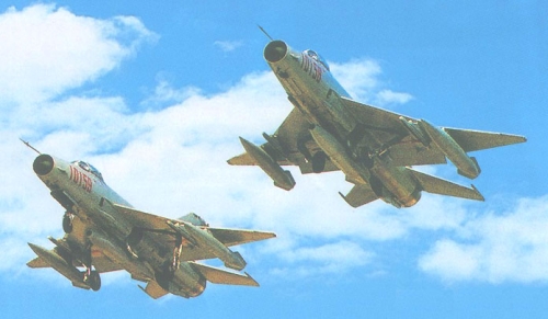 Chinese Chengdu J-7E (MiG-21) Fishbed