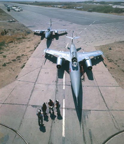 USSR Yak-28P Fireball pair at the Nasosnaya airport close to Baku city