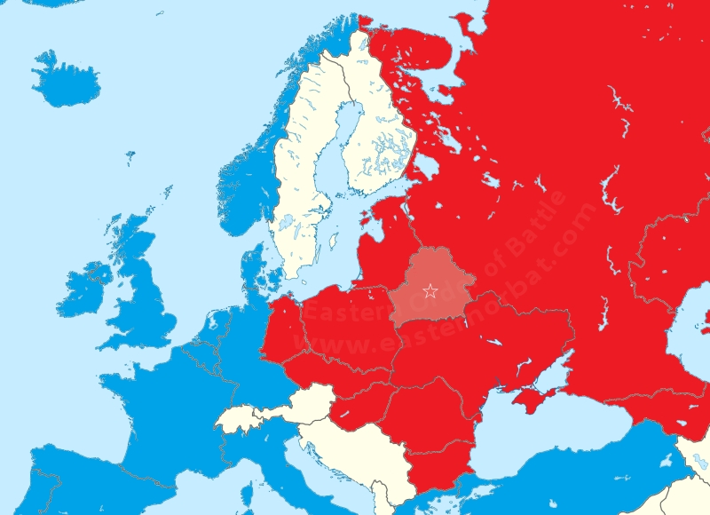 Belorussian Military District map