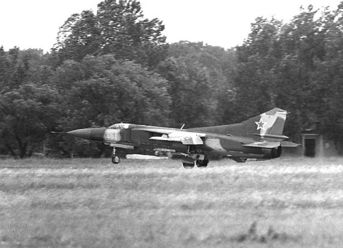 Soviet MiG-23M at Papa airbase Hungary