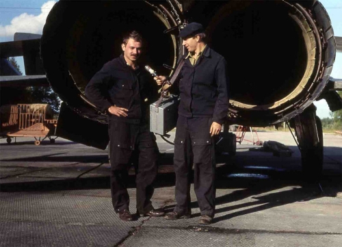 Soviet MiG-25 Foxbat interceptors at the Letneozersky airport