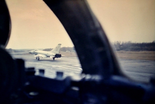 The Soviet 57th Guard Fighter Air Regiment PVO's Su-15TM 'Flagon-F'interceptors at the Besovets airport.