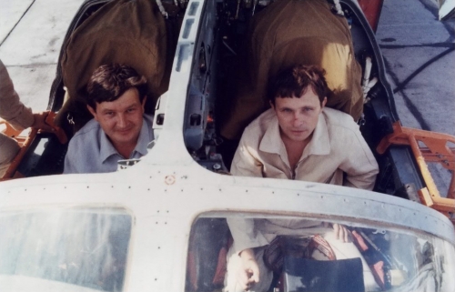 Su-24M Fencer-D on the Soviet Sary Shagan missile test range