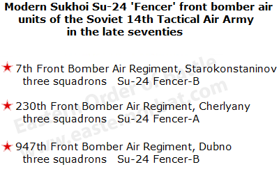 USSR Su-24 Fencr bombers over west-germany in the seveties