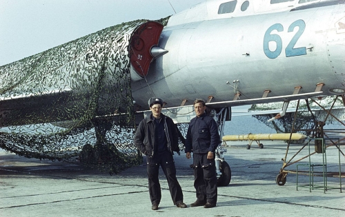 Tupolev Tu-128 Fiddler at the Amderma airport in the eighties.