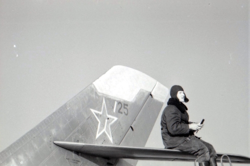 Soviet Yakovlev Yak-28 bombers at the Cherlyany airport