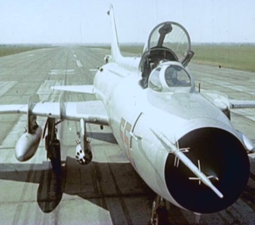 Soviet basic Su-17 Fitter-C in Vozdvizhenka airport in 1974.